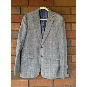 Etro Linen Blazer Plaid Sports Coat Italy | Mens Size 44R (US) 54R‎ (IT)
